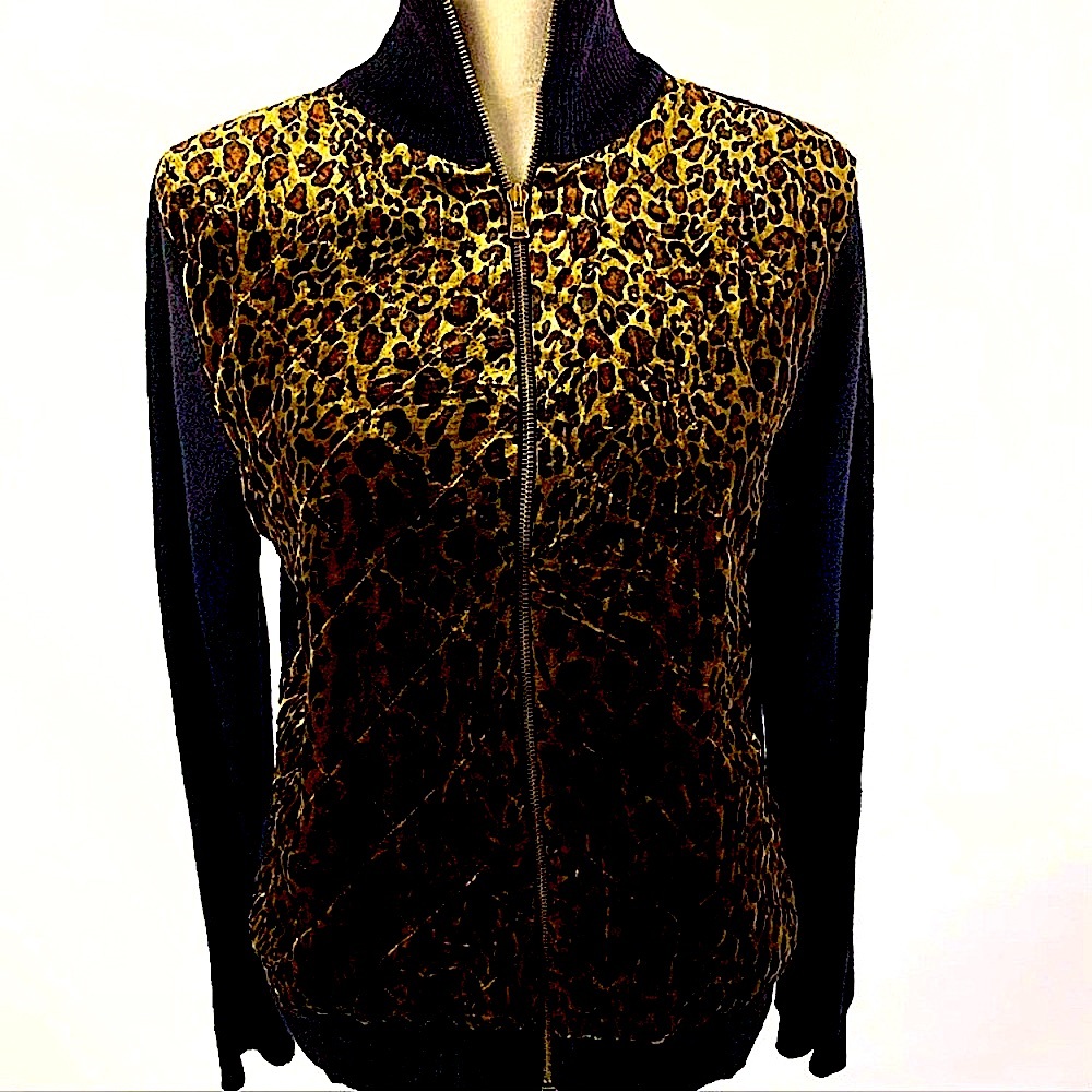 🌺 Ralph Lauren🌺Leopard Zip Jacket Quilted
